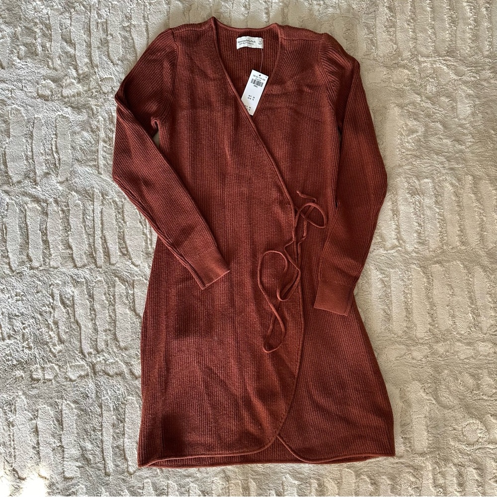 NWOT Abercrombie Wrap Sweater Dress